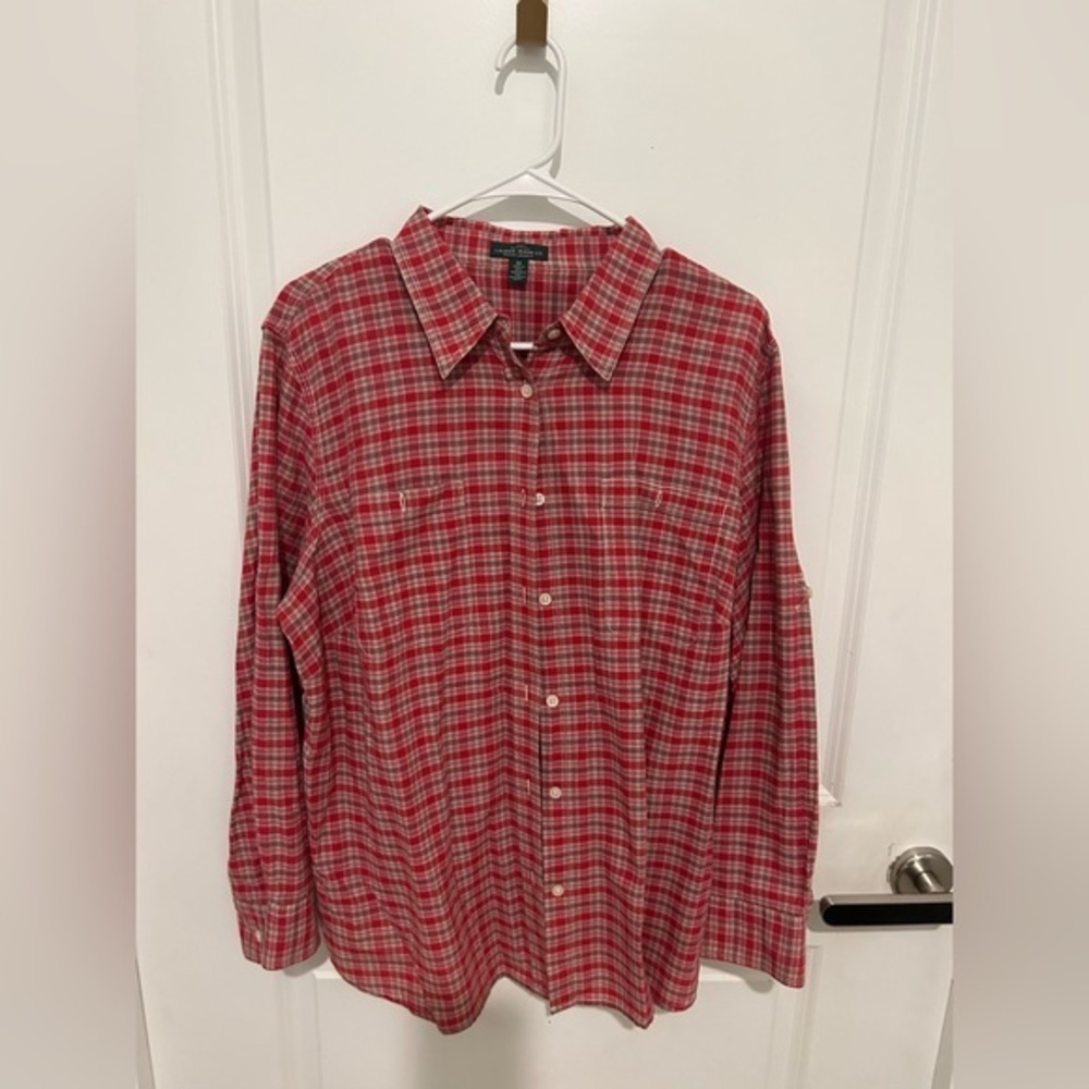 Ralph Lauren Red Casual Button Down Shirt Size 2X